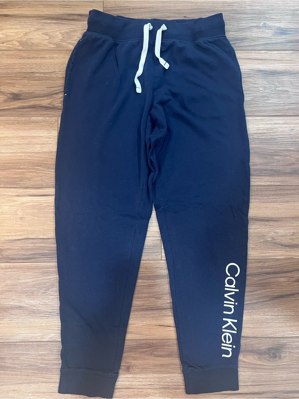 Calvin Klein Navy Logo Jogger Bottoms